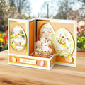 Easter Egg Foiled Paper Craft Toppers, 6 sheets