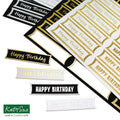 Foiled Birthday Straight Banners Selection, Pack of 4