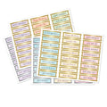 Foiled Pastel Birthday Banners Selection, 4 Sheets