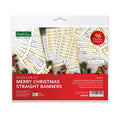 Foiled Merry Christmas Straight Banners Selection, Pack of 4