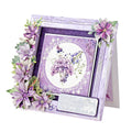 Dusky Violet Blooms, Die Cut Flowers & Leaves, 12 sheets