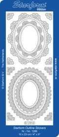 Deco Stickers - Floral Oval Frame