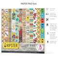 Ciao Bella Hipster Paper Pad 6"x6" 24/Pkg