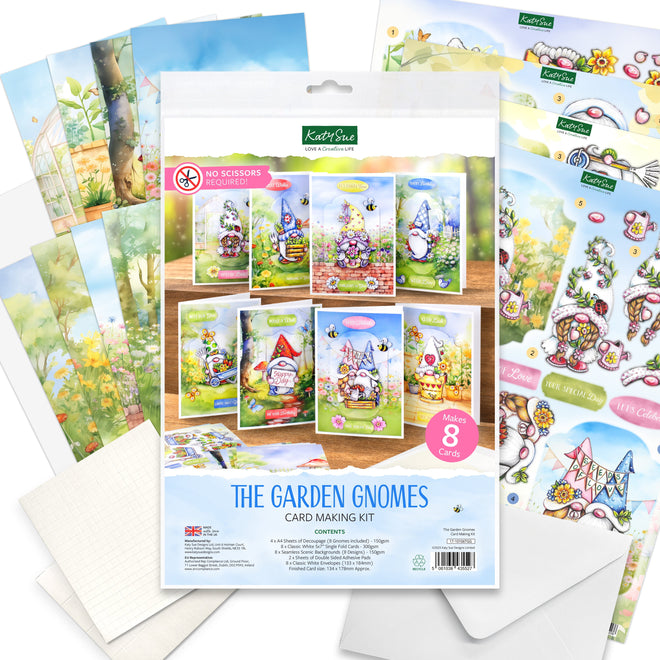 The Garden Gnomes Card Making Kit