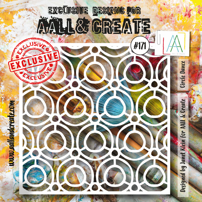 AALL and Create 6"x6" Stencil - #171 - Circle Dance