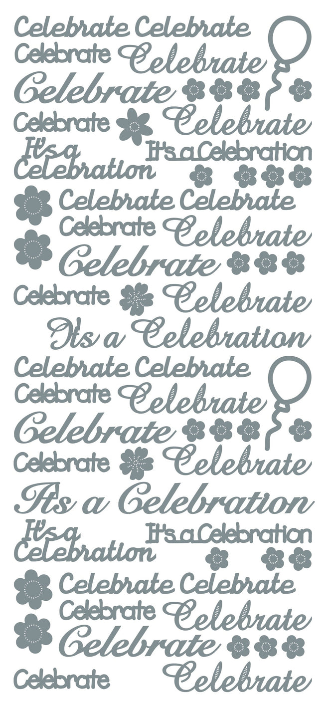 Peel Off Stickers - Celebrate