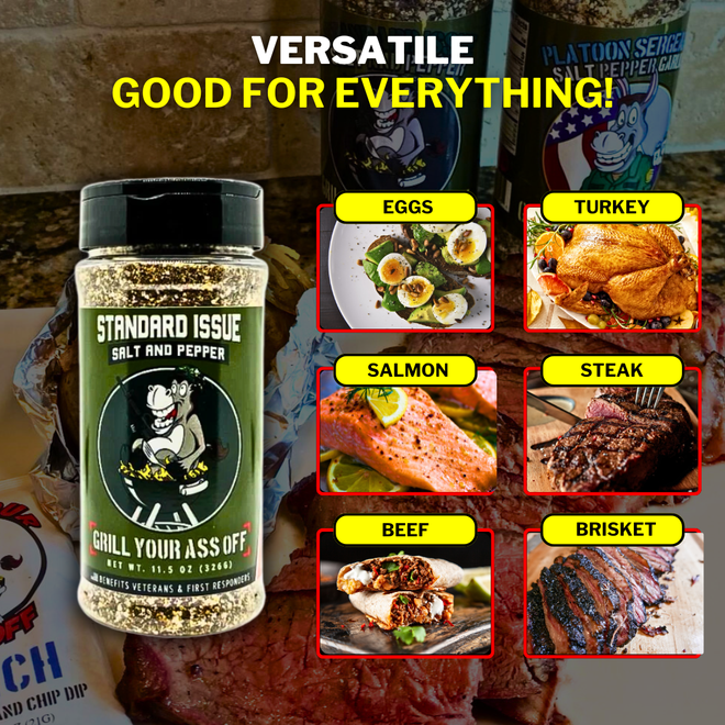 Grill Your Ass Off - Standard Issue Salt & Pepper Seasoning