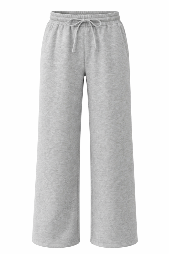 Maeve Luxeflow - Relaxed 3/4 Zip Top In Heather Grey