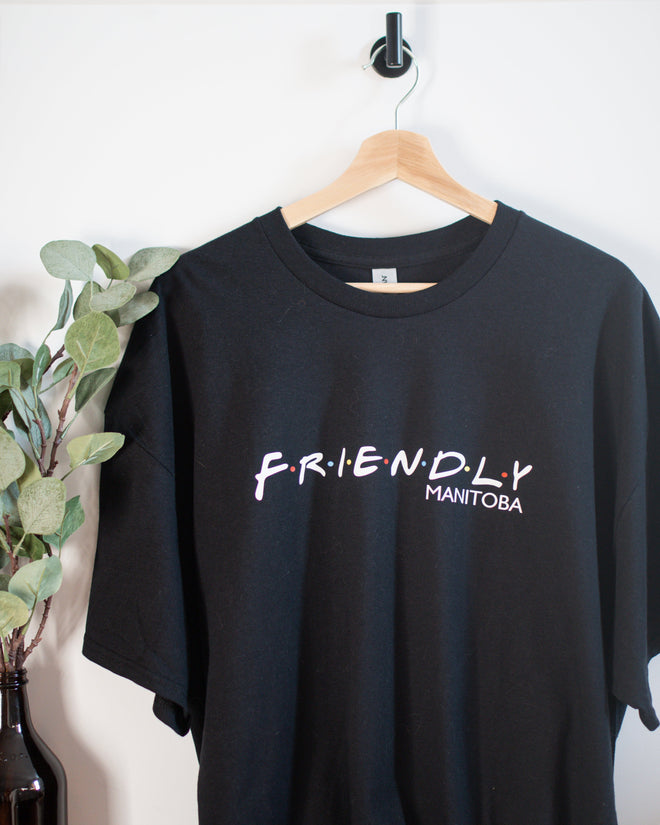 Friendly Manitoba Black T-shirt