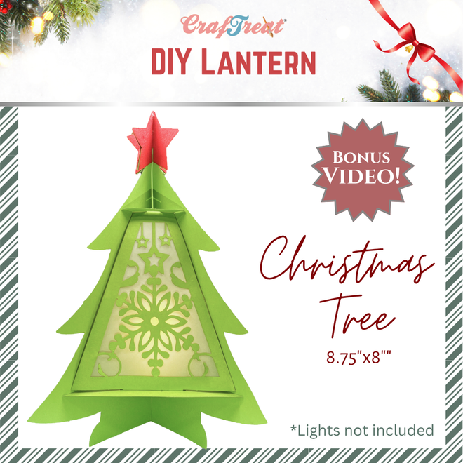 CrafTreat DIY Paper Lanterns - Christmas Tree