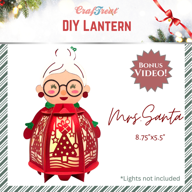 CrafTreat DIY Paper Lanterns - Mrs Santa