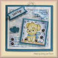 Nellie's Choice Clear Stamp Christmas Cuties Dog With Christmas-Bow