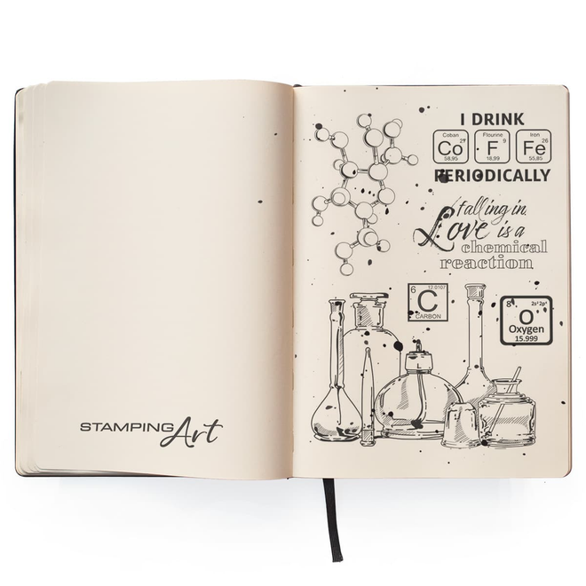 Ciao Bella Clear Stamp Set 4"X6" Chemical Reaction