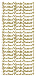 Peel Off Stickers - Sincères Condoléances