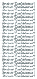 Peel Off Stickers - Sincères Condoléances