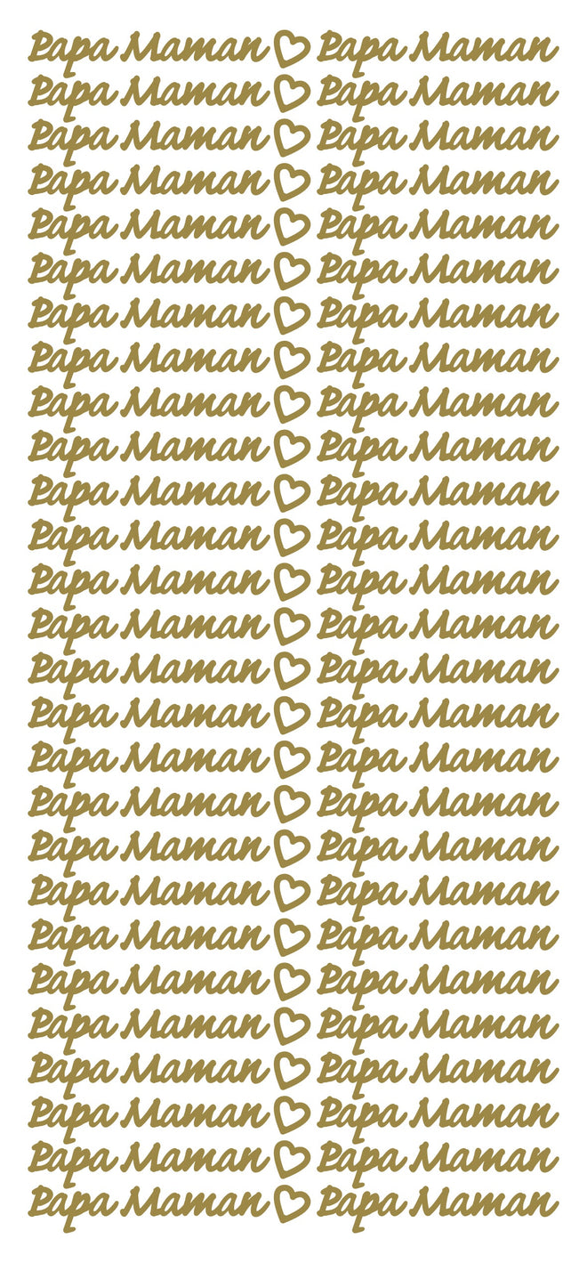 Peel Off Stickers - Papa Maman