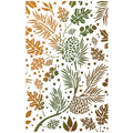 Ciao Bella Texture Stencil 5"x8" Autumn Leaves