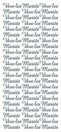 Peel Off Stickers - Vive les Mariés