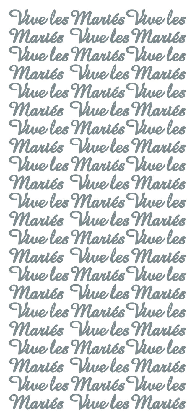 Peel Off Stickers - Vive les Mariés