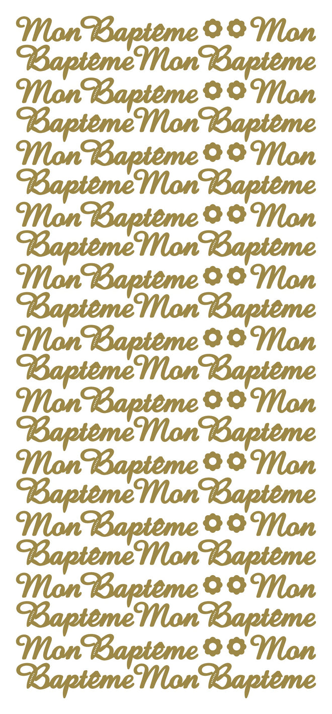 Peel Off Stickers - Mon Baptême