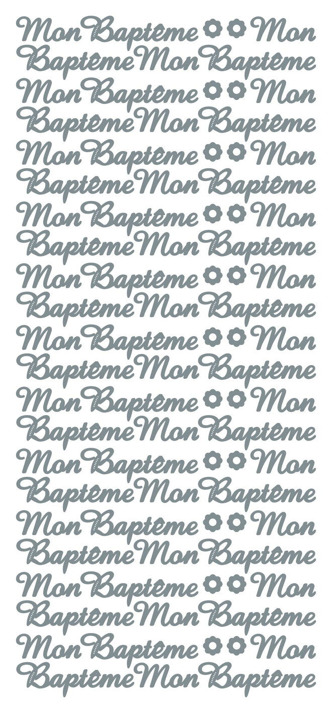 Peel Off Stickers - Mon Baptême