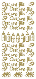 Peel Off Stickers - C'est une fille