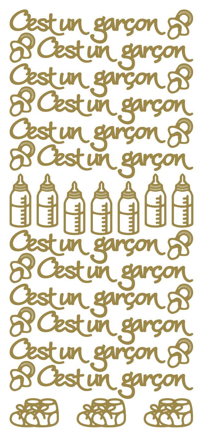 Peel Off Stickers - Cést un garçon