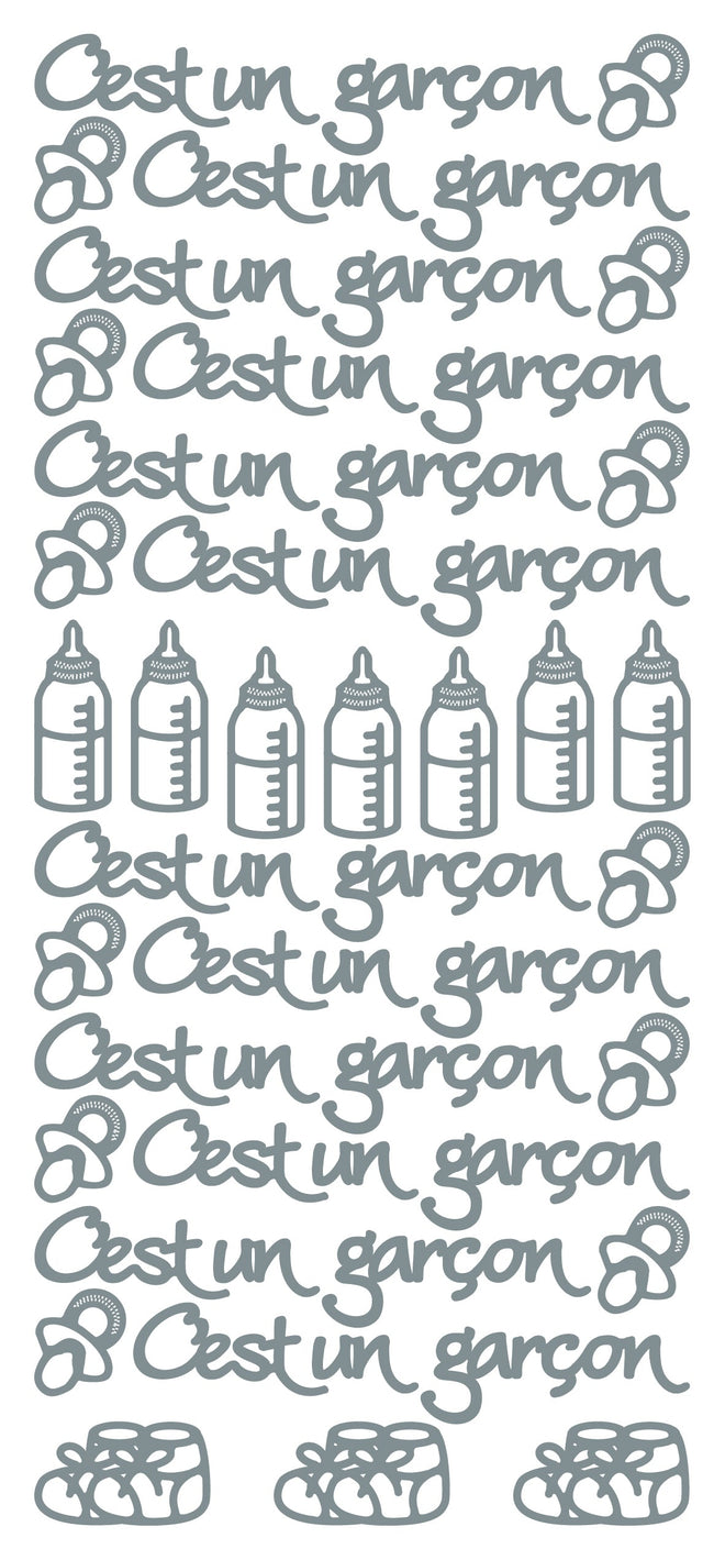Peel Off Stickers - Cést un garçon