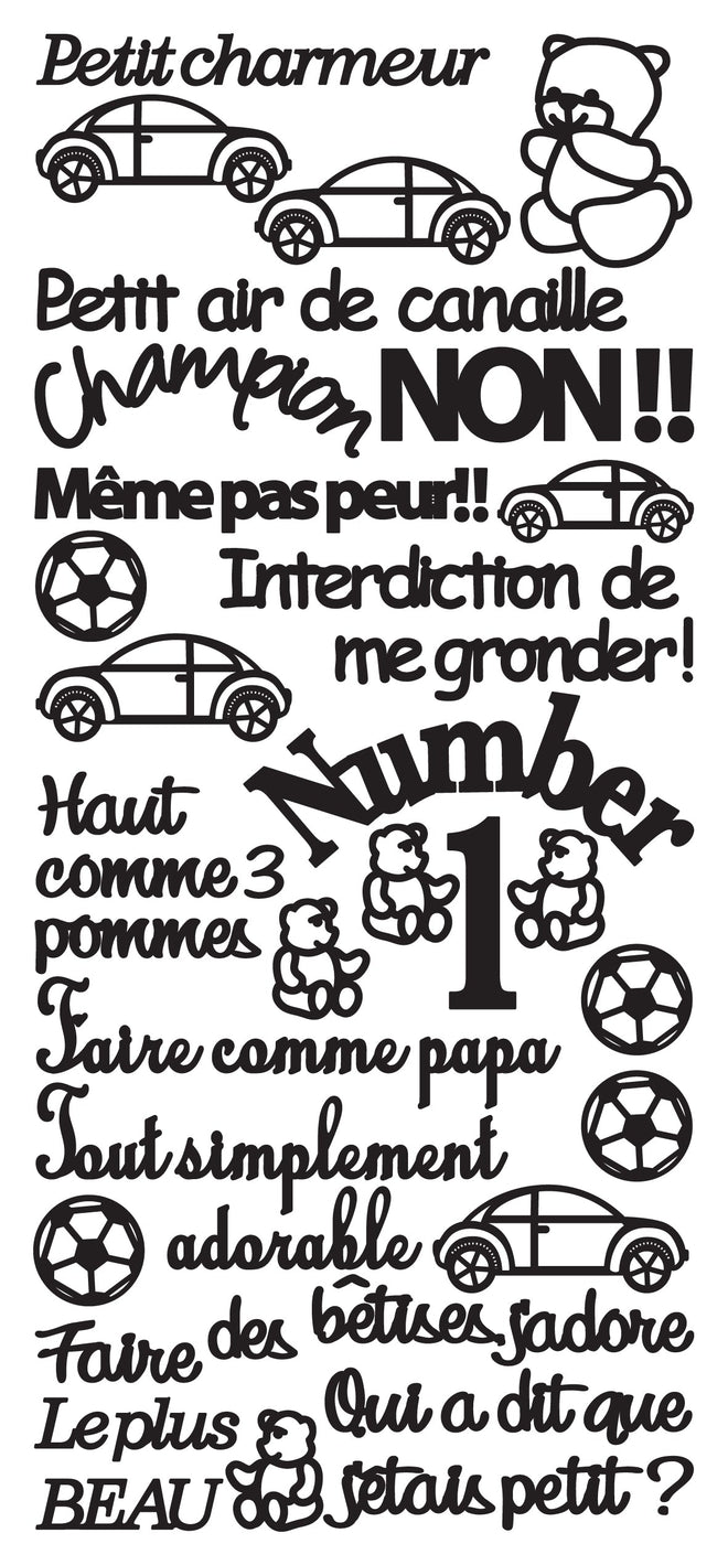 Peel Off Stickers - Petit Charmeur