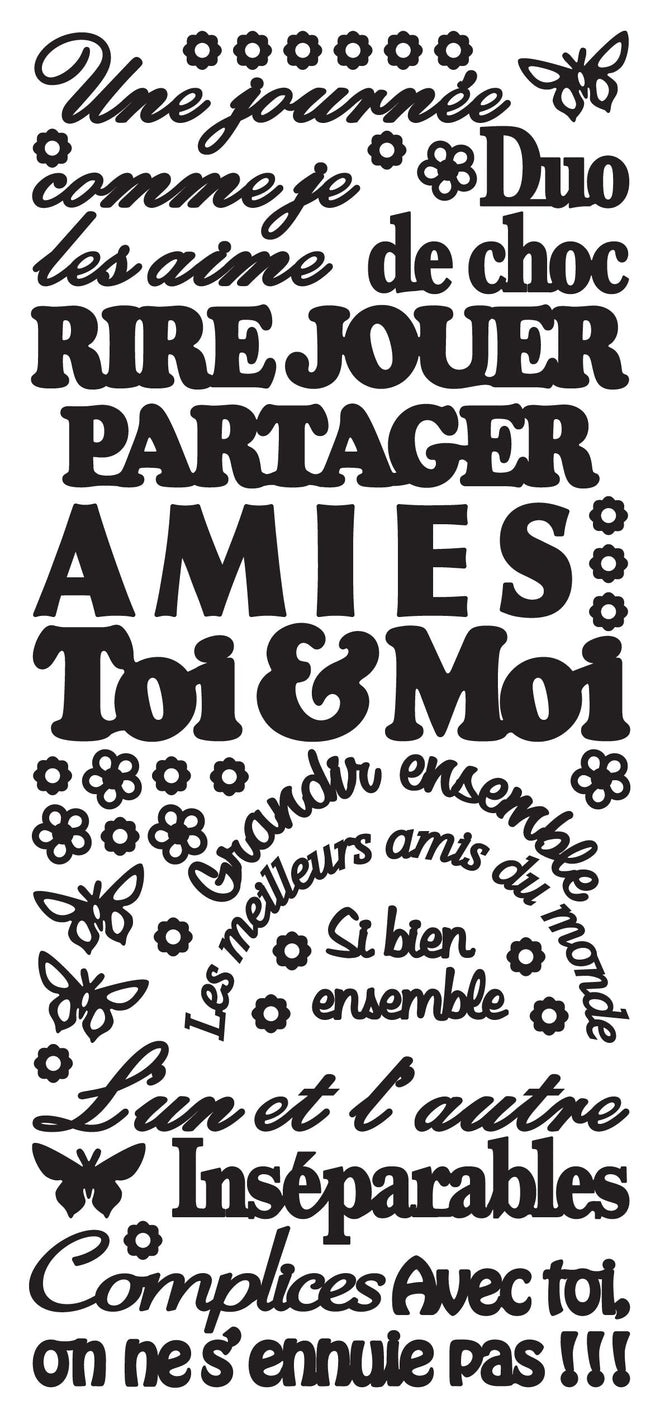 Peel Off Stickers - Toi & Moi