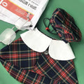 Dog Cloak & Hat Set | Vancouver Plaid Dog Outfit