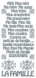 Peel Off Stickers - La Famille
