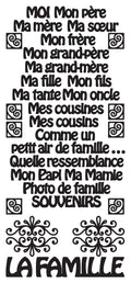 Peel Off Stickers - La Famille