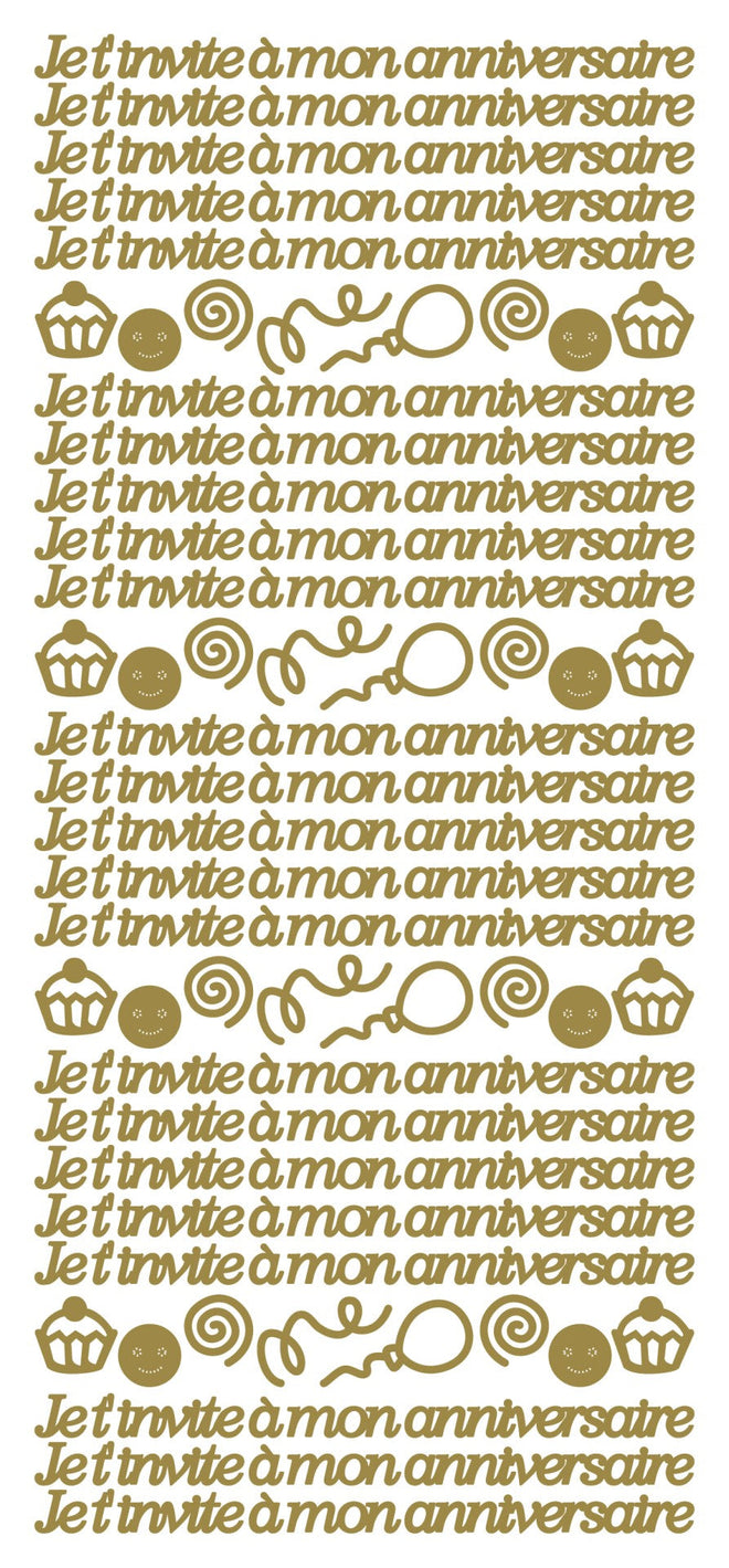 Peel Off Stickers - Je t' invite