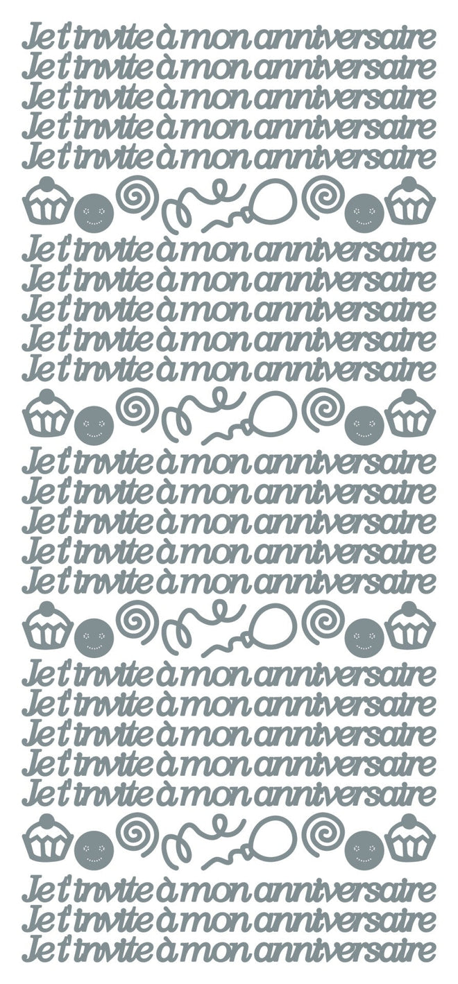 Peel Off Stickers - Je t' invite