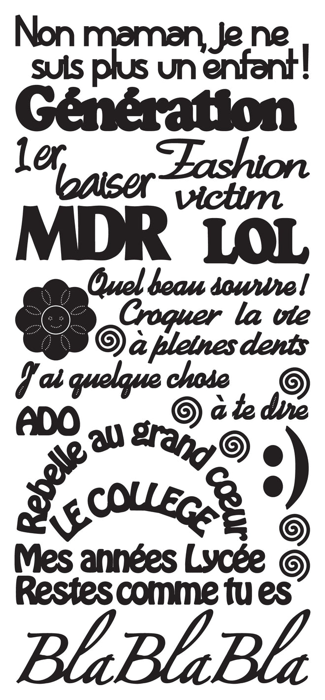 Peel Off Stickers - Génération
