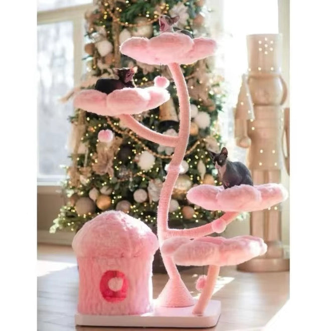 Cherry Blossom Cat Tower | Cat Climbing Tree