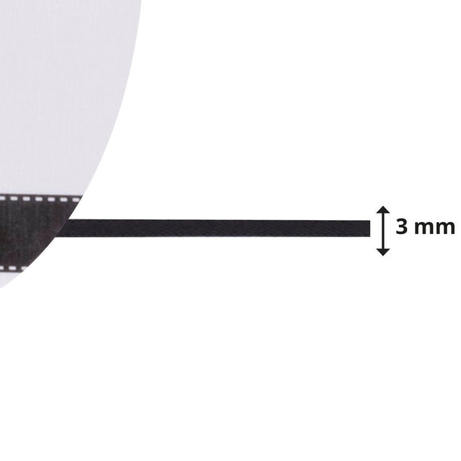 Vaessen Creative Satin Ribbon 3mmx10m Black