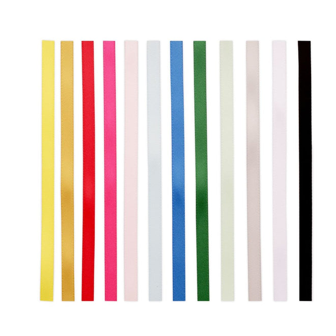 Vaessen Creative Satin Ribbon Set 6mmx20m 12 Colours