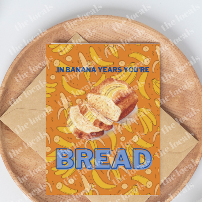 Banana Bread Greeting Card
