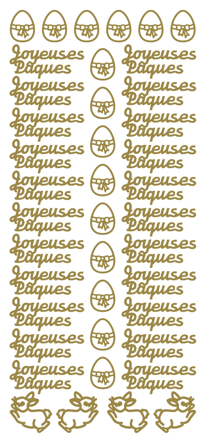 Peel Off Stickers - Joyeuses Paques