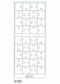 Deco Stickers - Clear Puzzle Pieces