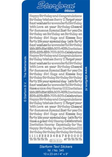Deco Stickers - Multi Saying Stickers