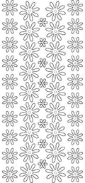 Double Sided Sticky Sticker - Flowers