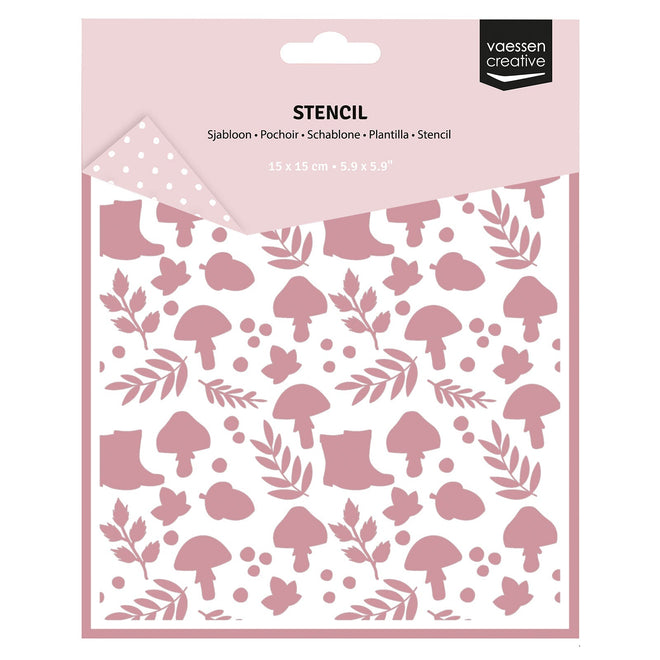 Vaessen Creative • Stencil Autumn Icons 5.9x5.9in