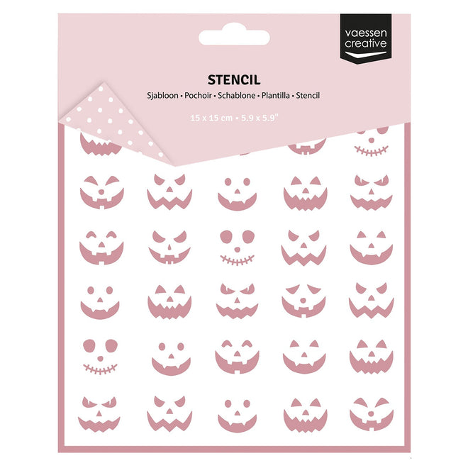 Vaessen Creative • Stencil Pumpkin Faces 5.9x5.9in