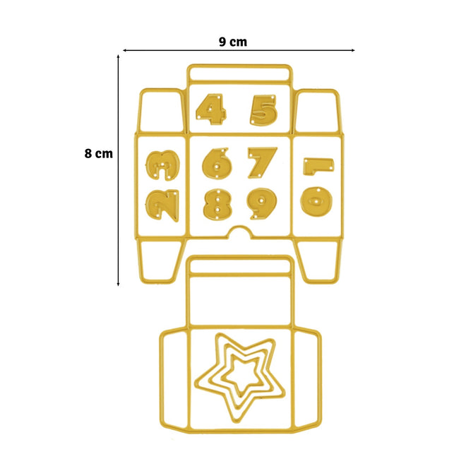 Vaessen Creative • Cutting Die Set Adventcalendar Box