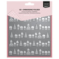 Vaessen Creative • 3D Embossing Folder Christmas Village 15x15cm