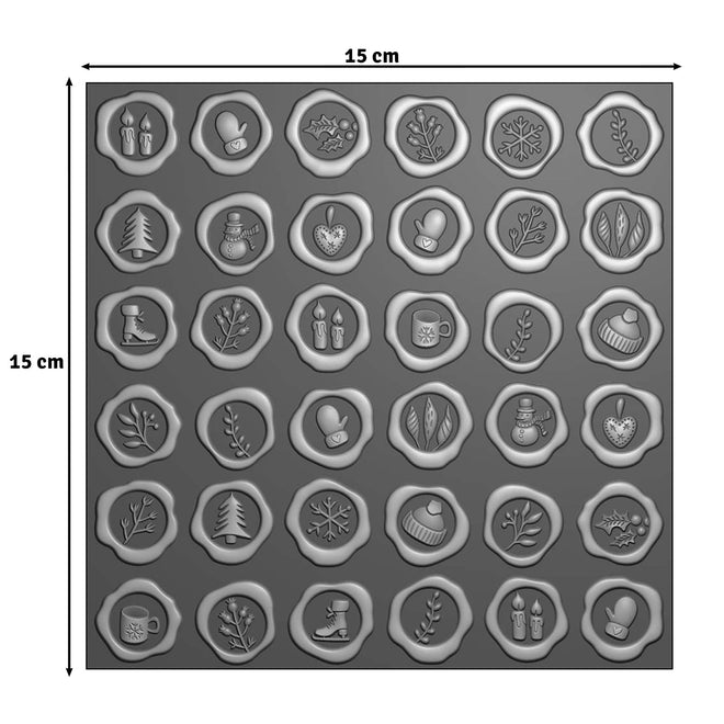 Vaessen Creative • Embossing Folder Wax Seal