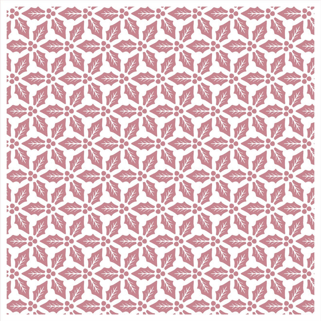 Vaessen Creative • Stencil Holly Leaves 15x15cm